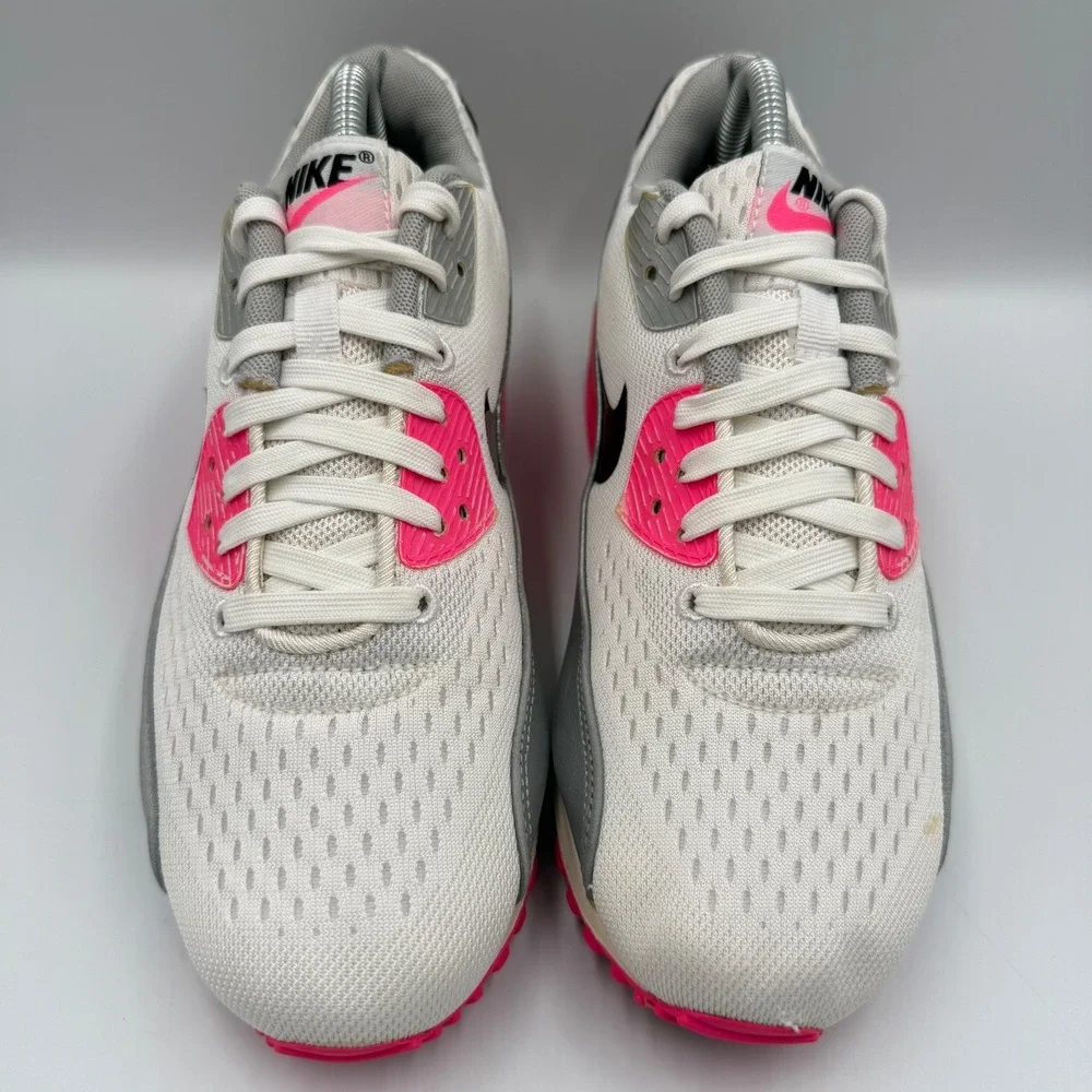 Nike Air Max 90 Women Size 8 Sneakers Hyper Pink Grey White 553564-160
